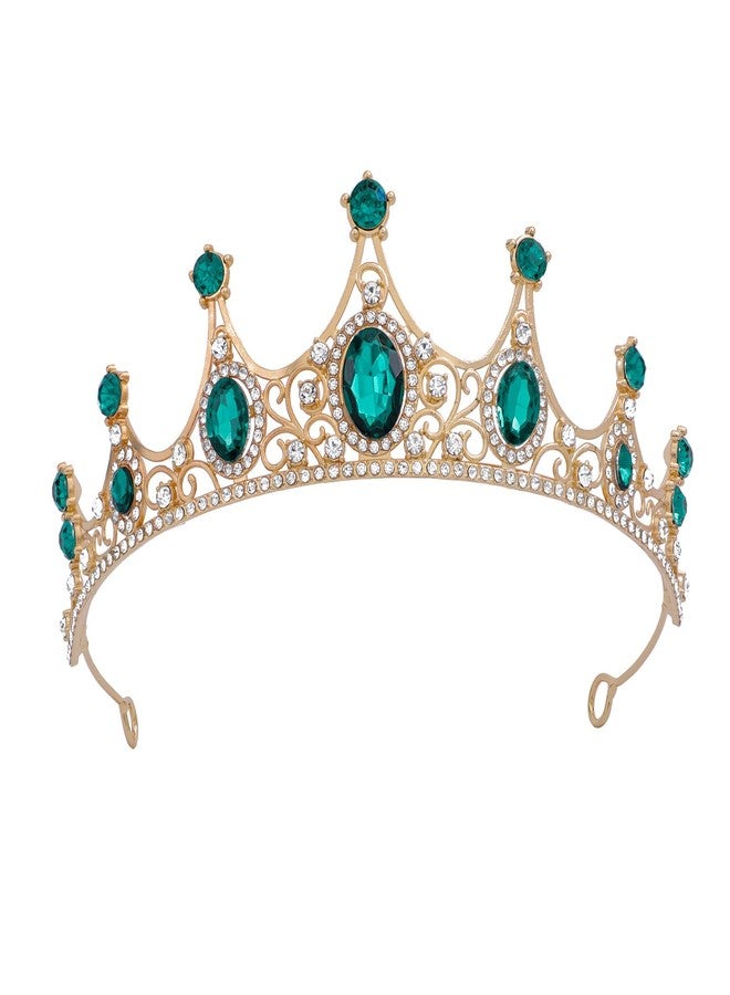 FORSEVEN Crystal Tiaras Birthday Crown for Women Wedding Rhinestones Princess Party Headbands Hair Accessories for Women Halloween Decorations Headband - Image 1